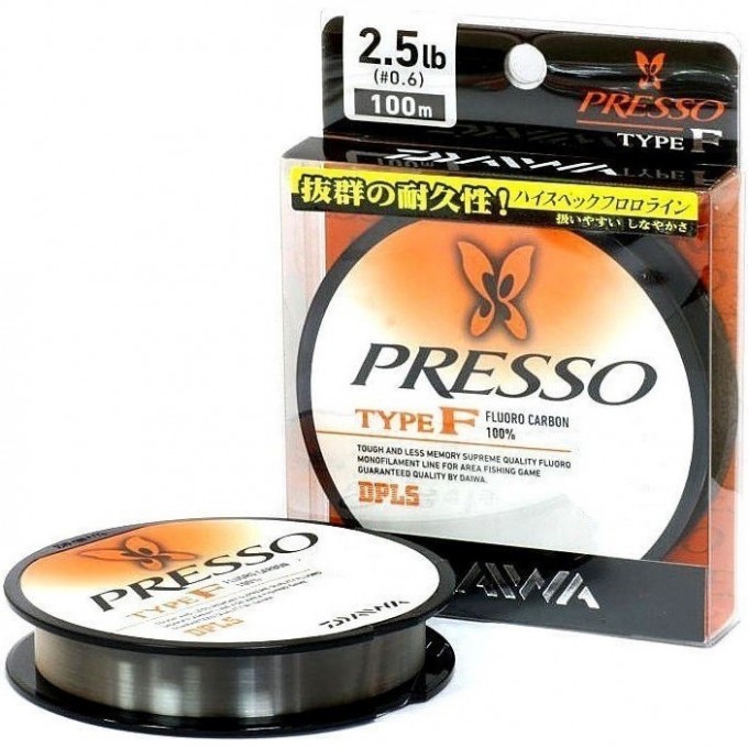 Леска DAIWA FC Presso type-f 0.165мм 4 lb 100м 04625335G Леска DAIWA FC Presso type-f 0.165мм 4 lb 100м 04625335G
